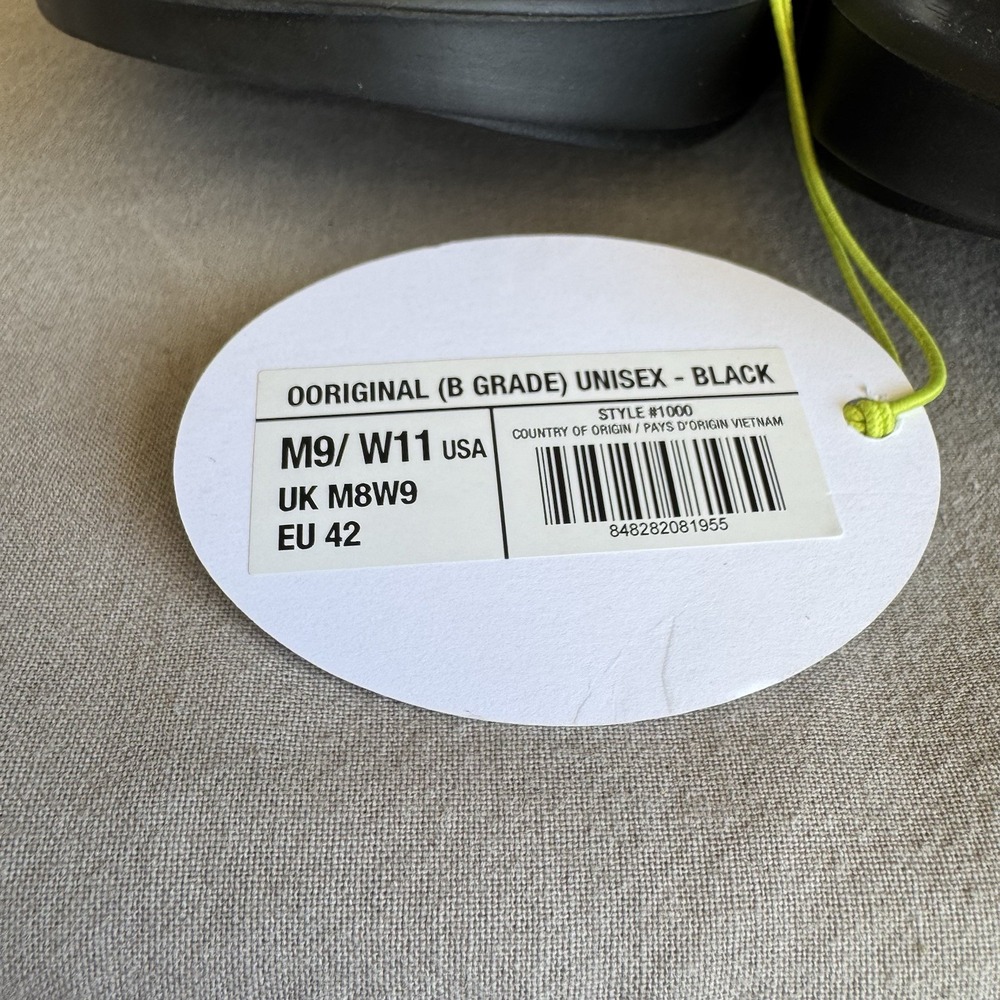 Size M9/W11 - New OOFOS Sandals Black OOriginal Slides - Picture 3 of 8